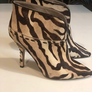 Nine West pony hair booties